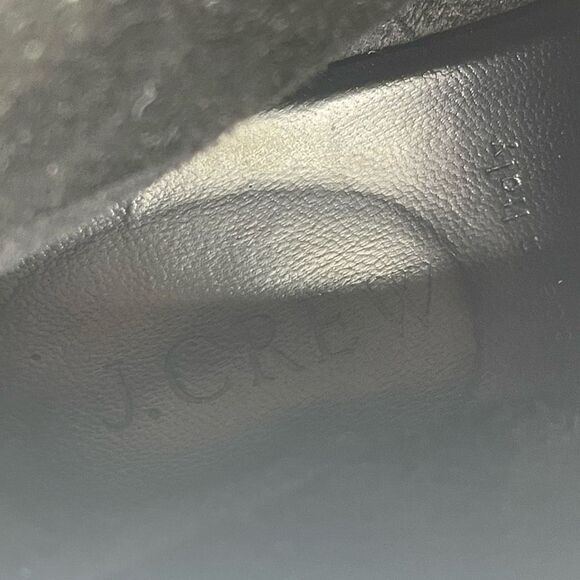 J. Crew Womens Ankle Boots Booties Suede Lace Up Wedge 2.5" Heels Black Size 9 - Picture 13 of 15